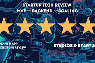 review your game or app and help plan your startup mvp