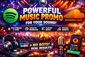 viral soundcloud spotify album music promotion apple amazon music promotion