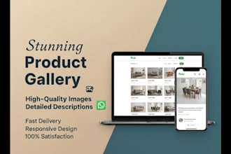 do professional furniture website design with whatsapp ordering