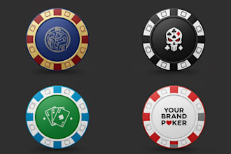 design professional poker chip or poker logo  for your business