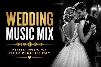 create a seamless wedding first dance music mix or mashup