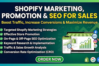 do shopify marketing shopify promotion and shopify seo for sales