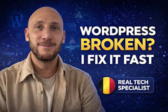 fix your wordpress error, bug or broken website urgently