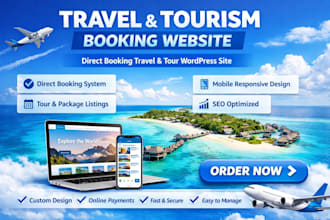 travel tourism website direct booking travel and tour booking wordpress website
