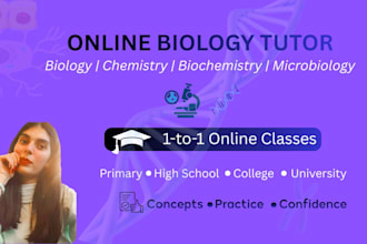 teach biology, chemistry and science with clear online tutoring