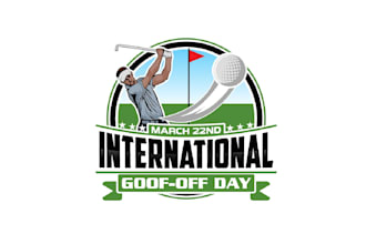 create graceful and fantastic golf logo design