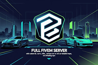 set up a full fivem server with ui jobs cars and maps