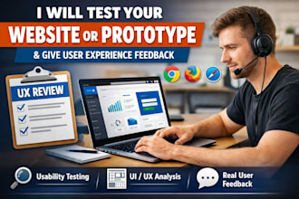 test your website or prototype and give user experience feedback