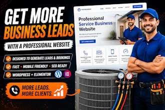 design a lead generation website for your service business