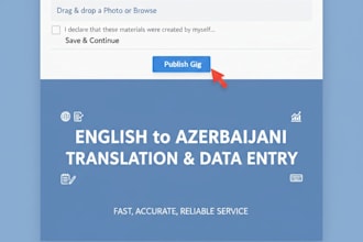 do professional data entry and azerbaijani translation