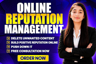 do online reputation management, ORM, services to suppress negative links