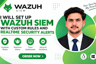 configure wazuh siem for soc security monitoring and threat detection