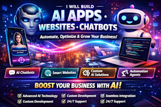 develop ai apps websites chatbots and custom ai agents for businesses