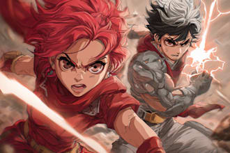 be your anime manga webtoon artist cover design cover graphic novel book cover