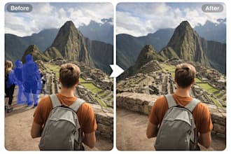 remove unwanted objects from photos naturally