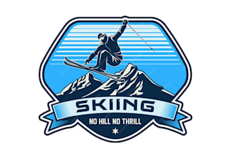 design high quality jet ski logo with my fastest delivery