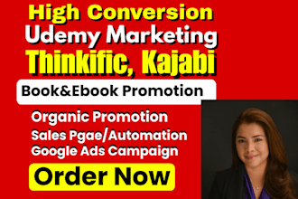 promote and scale your udemy and kajabi course for more enrollments