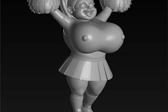 realistic 3d printable model,sculpt female nswf character,sexy anime,figures,mp4