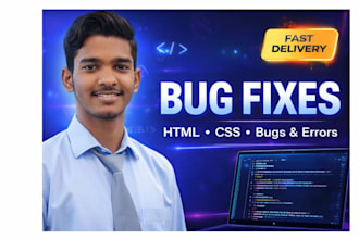 fix HTML CSS bugs and responsive website issues