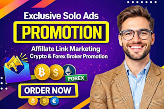 do solo ads promotion affiliate link marketing crypto forex broker promotion