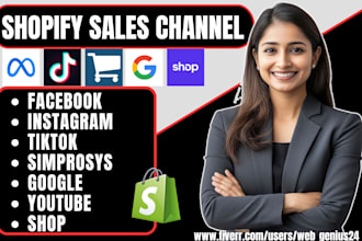 do shopify sales channel facebook instagram simprosys tiktok google youtube shop