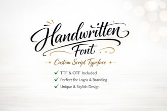 convert your handwriting into a custom font in ttf or otf