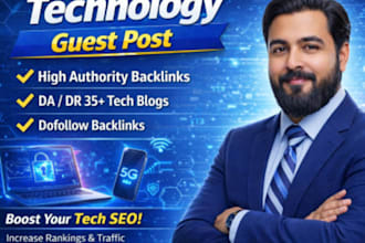 do technology guest post with high da backlink on technology blog