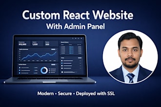 build a modern business or portfolio website in react