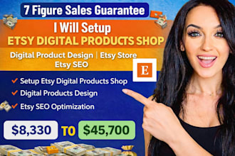 setup etsy digital products shop digital product design etsy store etsy seo