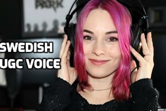 record a professional ugc voice over in swedish