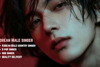 be your korean male singer, country singer, kpop singer, rnb, country music