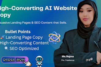 write professional ai website copy that converts