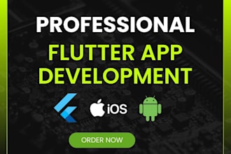 build flutter mobile app mvp with firebase auth api admin panel for ios android