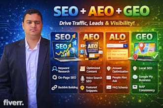 do  monthly SEO, GEO to boost  your website  google ranking