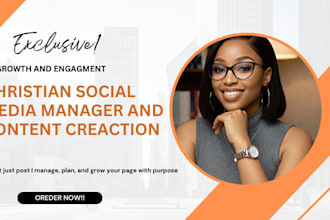 be your christian social manager, design church posts and reels