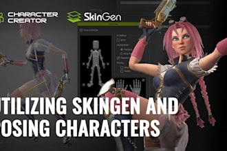 create game character 3d model, game character design for unity or unreal engine