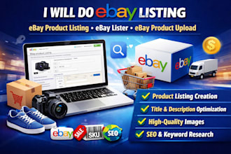 do ebay listing  ebay product listing  ebay lister  ebay product upload