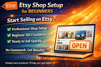 set up and optimize your etsy shop for beginners