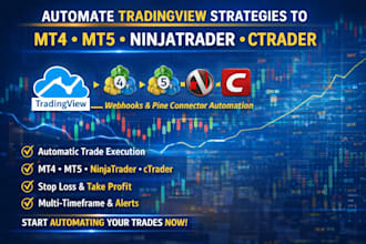 convert tradingview pine script to mt4, mt5, ninjatrader, ctrader using webhooks