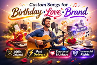 create a custom song for birthday love or brand