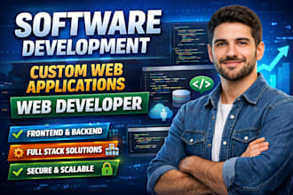 develop custom web applications and software as a professional web developer