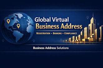 provide a global virtual business address for registration and banking