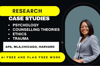 write and research on psychology, counselling theories, ethics and trauma