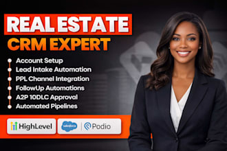 build and manage real estate automated CRM on ghl and podio