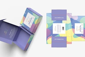 design skin care product label cosmetic packaging, design