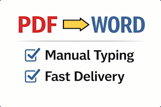convert PDF to word manually with accurate formatting