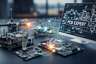 create pcb board for flight controller, drones, schematic and firmware