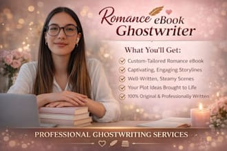 write romance fiction stories, sci fi ebook writing personalized for you