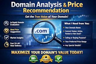 professionally price and evaluate your domain name
