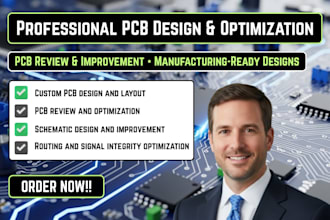 design your pcb and help you improve or optimize an existing design